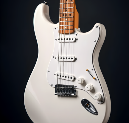 White Electric Guitar