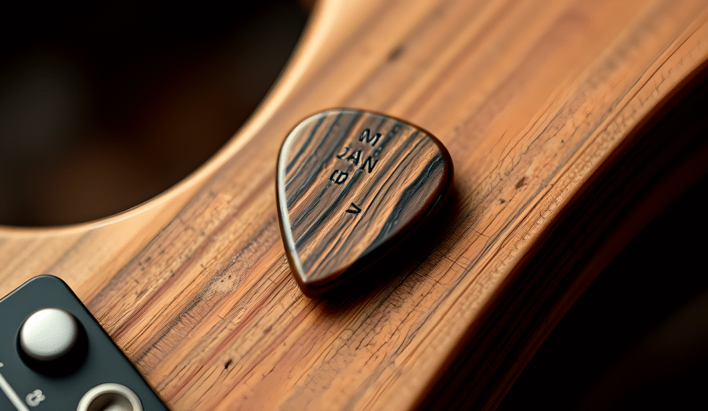 Wood Guitar Pick